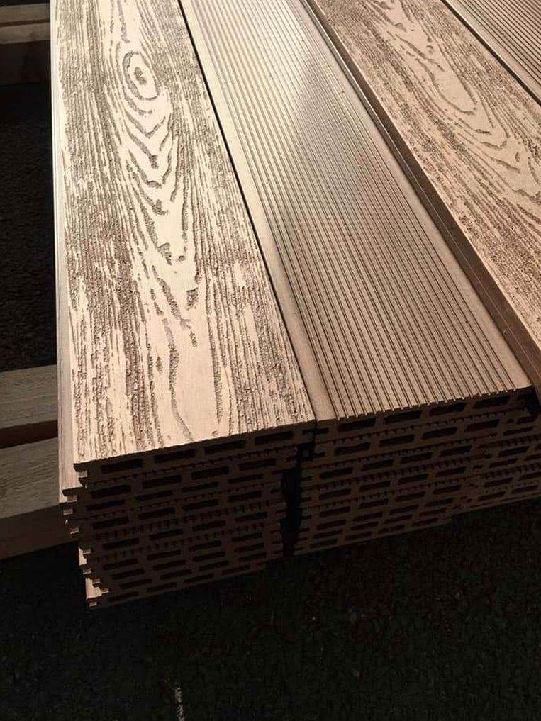 with Composite Wood Decking Boards Textured Grain | 2.4m, 3.6m, 4.8m Options
