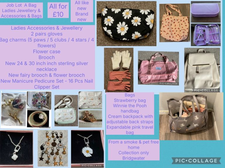 Job Lot A Bag Ladies Jewellery & Accessories & Bags