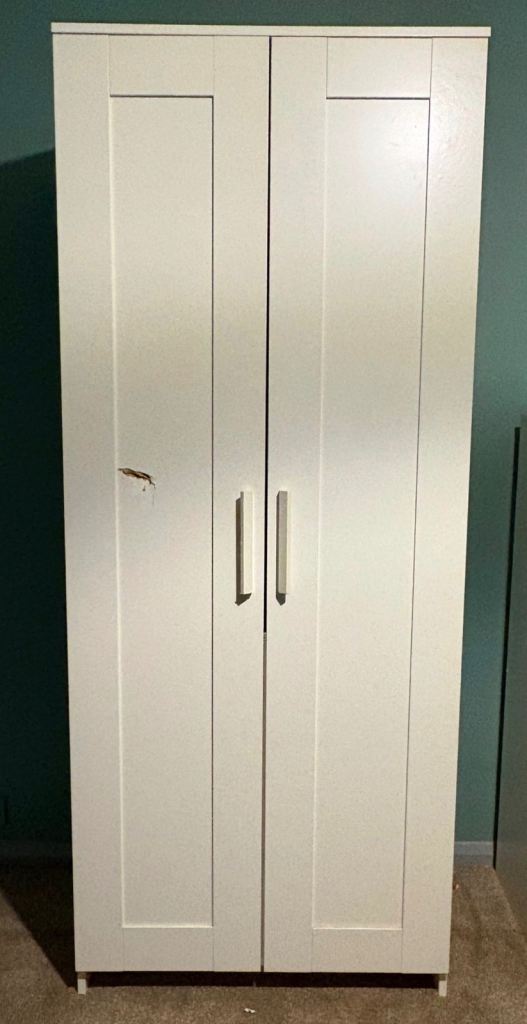 Ikea BRIMNES white double wardrobe 78x50x190cm