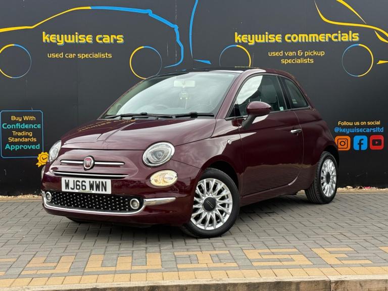 2016 Fiat 500 1.2 Lounge 3dr Dualogic HATCHBACK PETROL Automatic