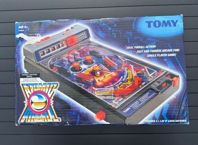 Tomy Atomic Pinball 7054 Vintage Electronic Tabletop Game 1979