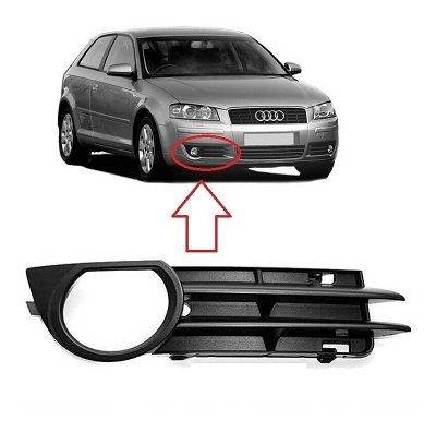 AUDI A3 2003-2008 FRONT DRIVER SIDE GRILL