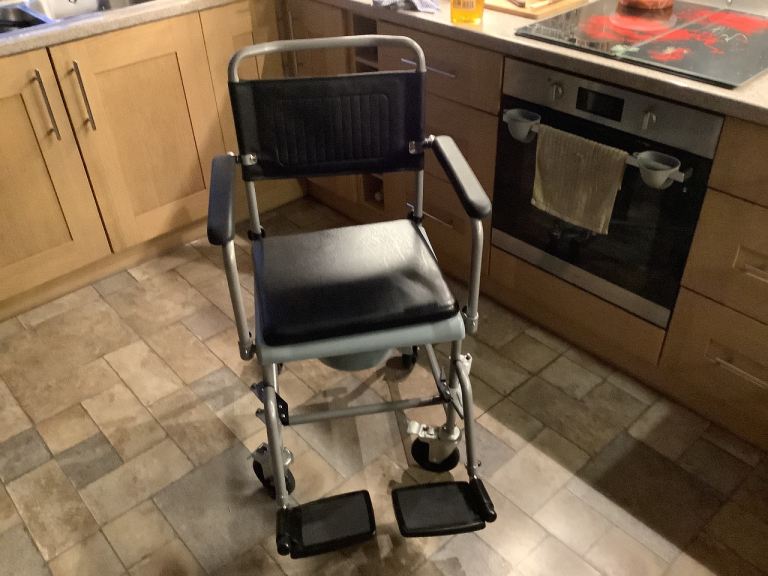 Glideabout wheeled comode. 