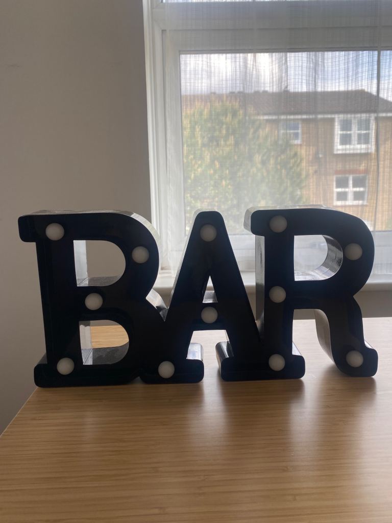 BAR light sign 