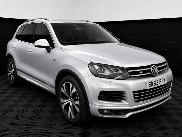 2013 63 VOLKSWAGEN TOUAREG 3.0 TDI R LINE BLUEMOTION TECHNOLOGY 4WD AUTO SILVER