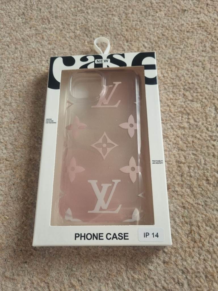 New iPhone 14 Phone Case - Pink with Pattern