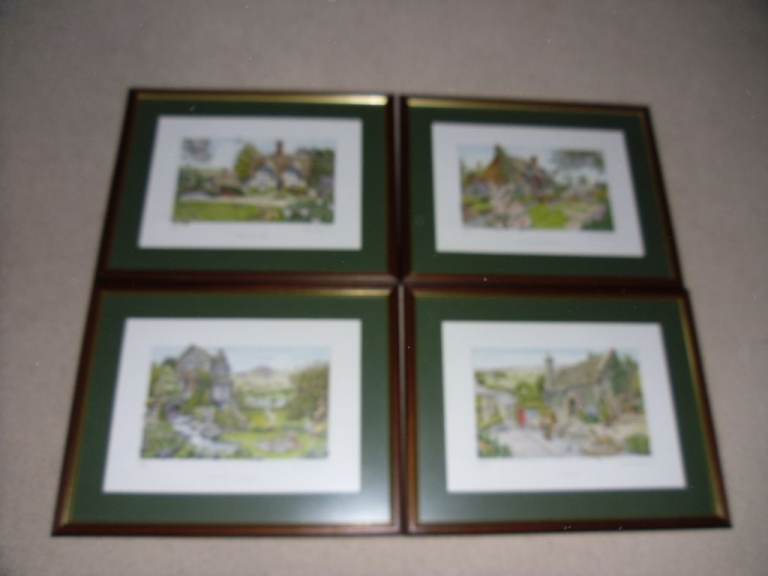LILLIPUT LANE limited edition of 4 framed prints No.294 of 3000.