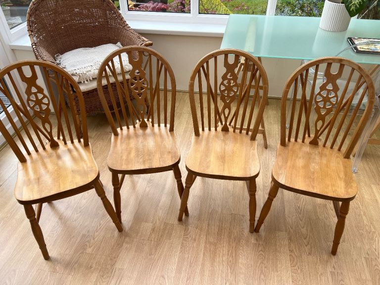 Set of 4 Country Farmhouse Dining Chairs
