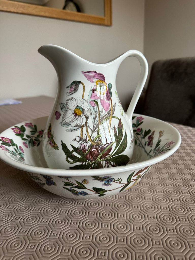 Portmeirion bowl & jug The Botanic Garden 