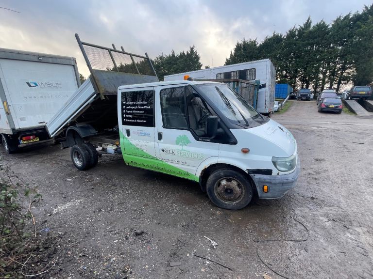 FORD TRANSIT 350 LWB TIPPER 2.4 RUNS AND DRIVES NO MOT 