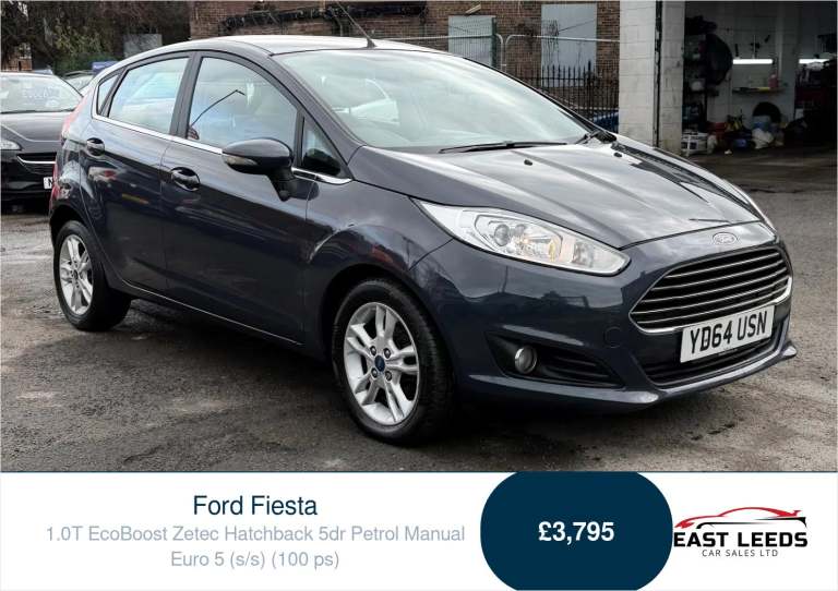 2014 Ford Fiesta 1.0T EcoBoost Zetec Hatchback 5dr Petrol Manual Euro 5 (s/s) (100 ps) Hatchback ...
