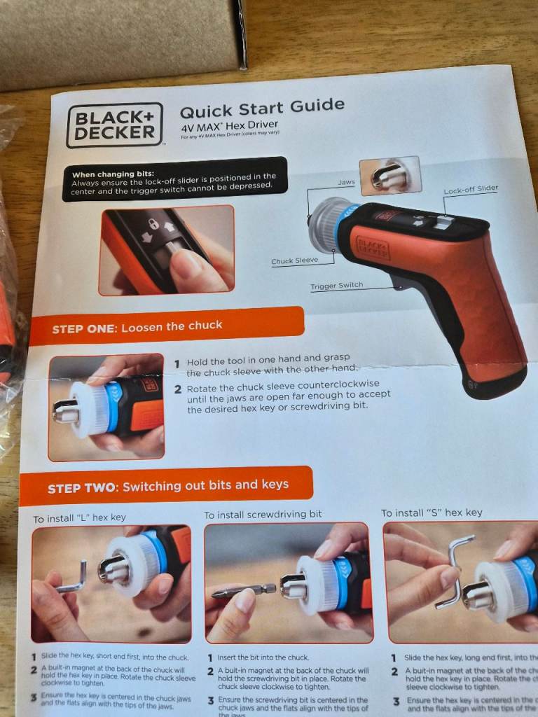 Black and decker screwdriver 