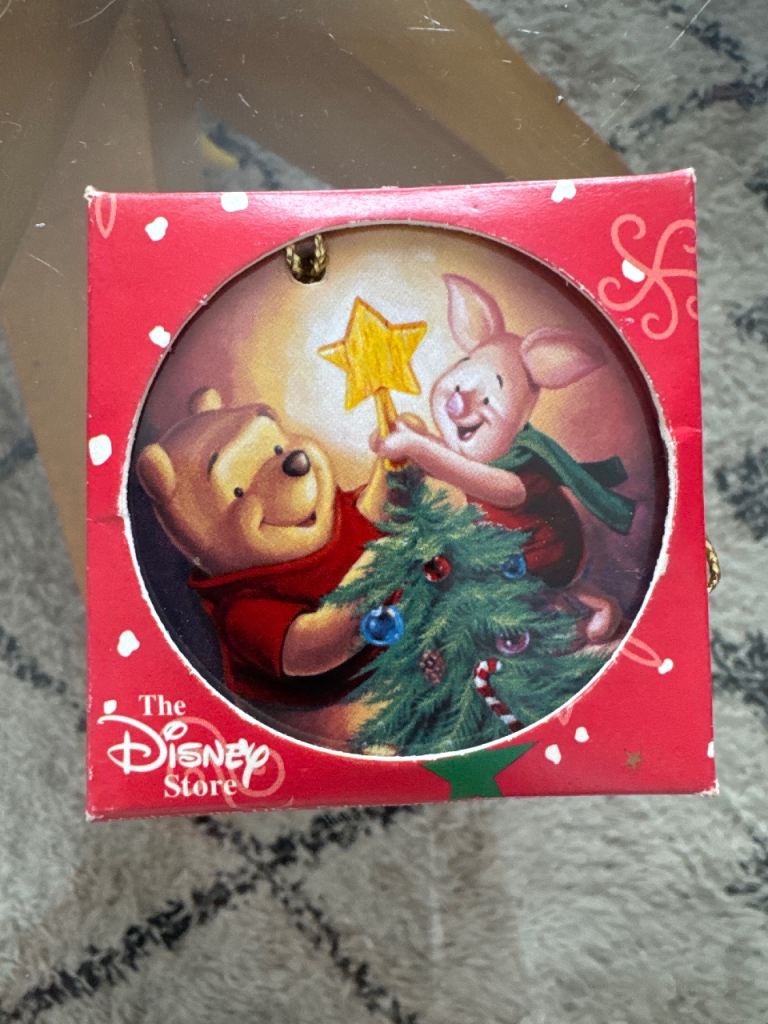 Winnie the Pooh and Piglet Disney Christmas Decoration 1999