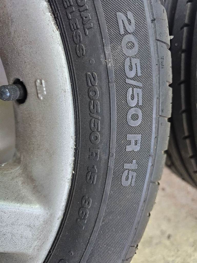 2x  205/50 R15 86V Continental Tyres