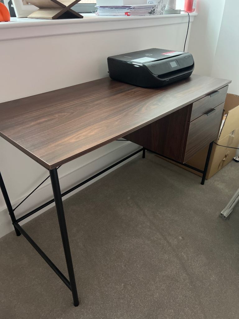 Brown wooden office desk