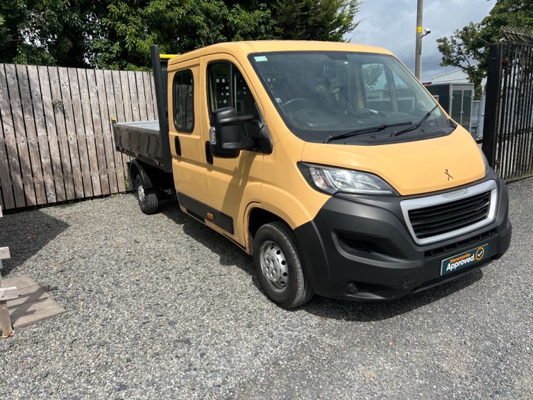 2021 Peugeot boxer 335 l3 hdi 7 seat crew cab dropside with Full Years Test