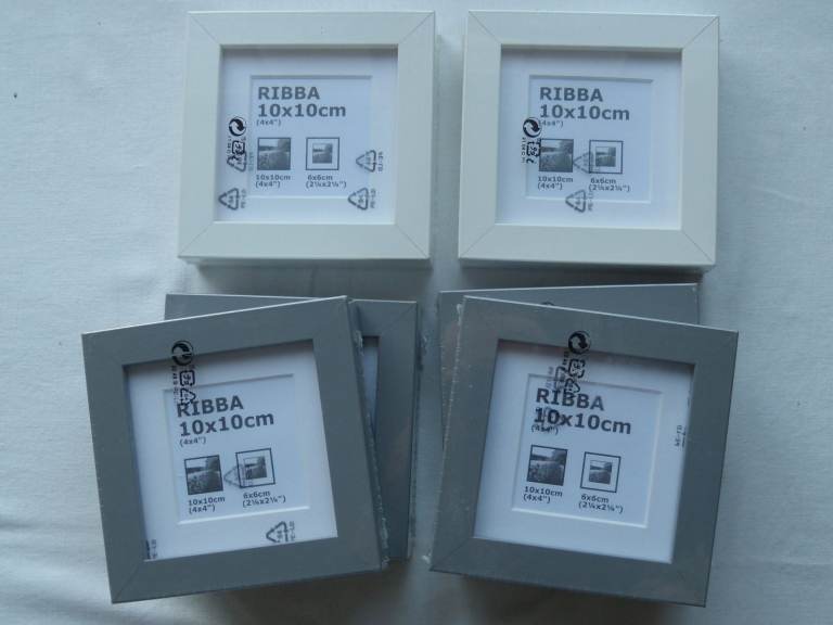 IKEA Ribba Photo Frames White & Grey