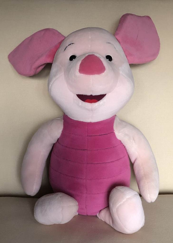 Vintage Mattel Disney soft toy - large Piglet VGC ONO