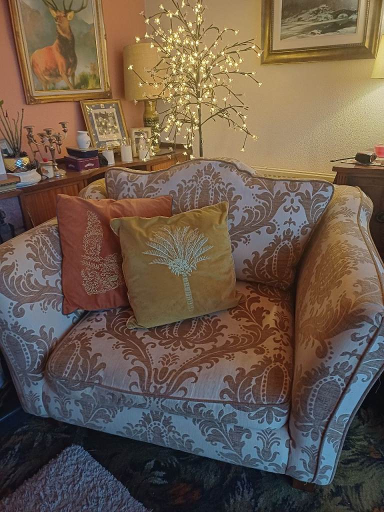 Pair of cuddle chairs