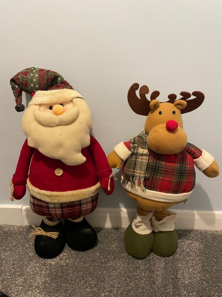 Height Adjustable Santa & Reindeer Christmas Ornaments