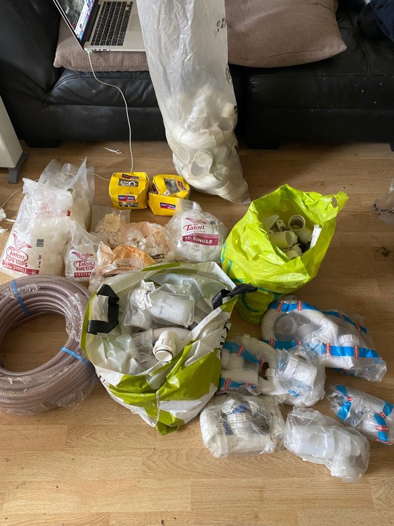 Various plumbing waste fittings for sale.