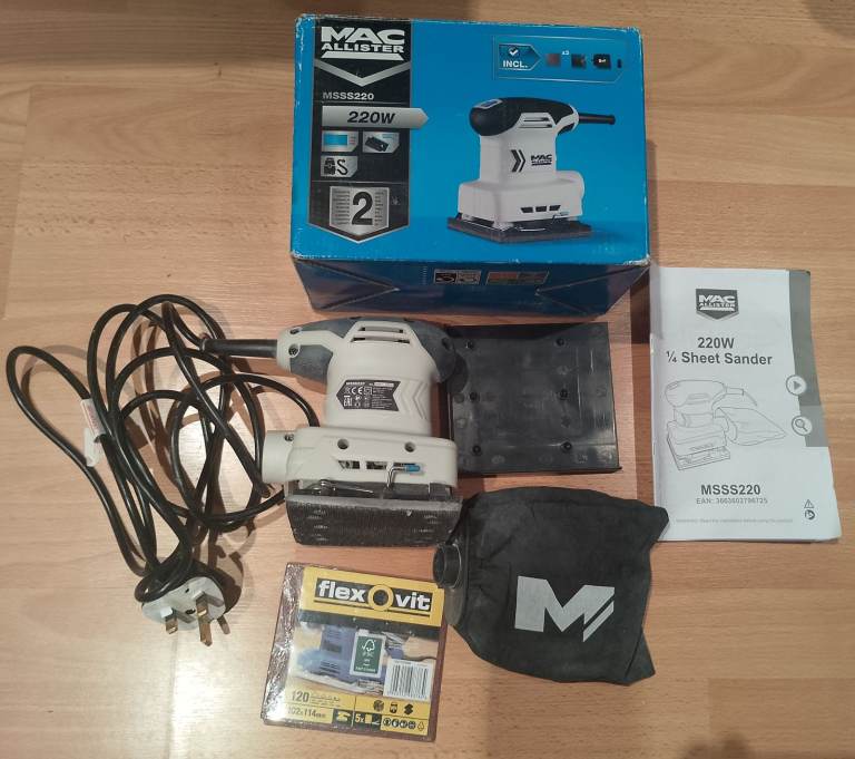 MAC Allister MSSS220 220 W corded sander.  