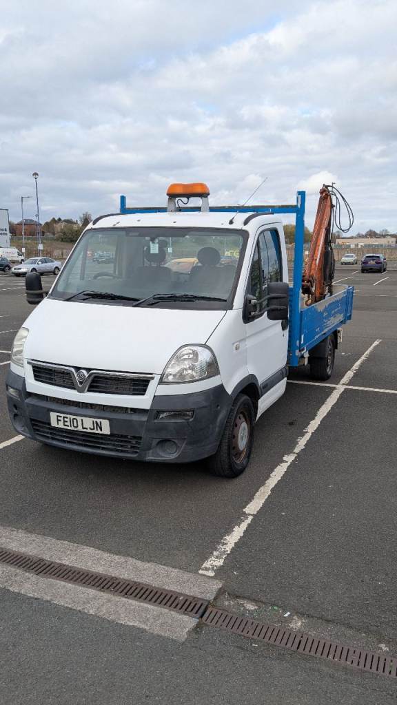 Vauxhall, MOVANO, 1.5tonne Hiab 58k miles