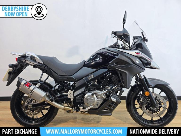 2017 Suzuki V-Strom 650 - Black Widow Exhaust, Adjustable Screen, Luggage Rack
