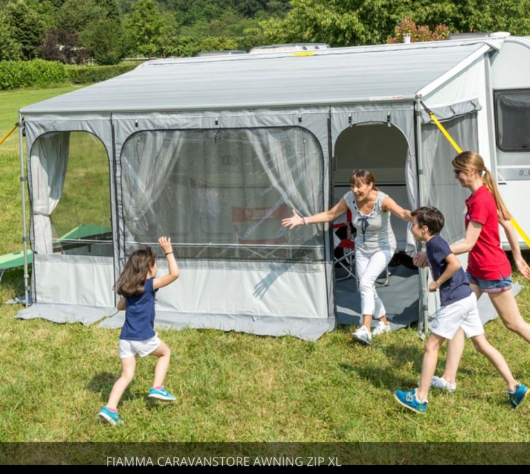 FIAMMA 3.1 XL ZIP GREY CANOPY AND CARAVAN STORE COMPLETE NEW
