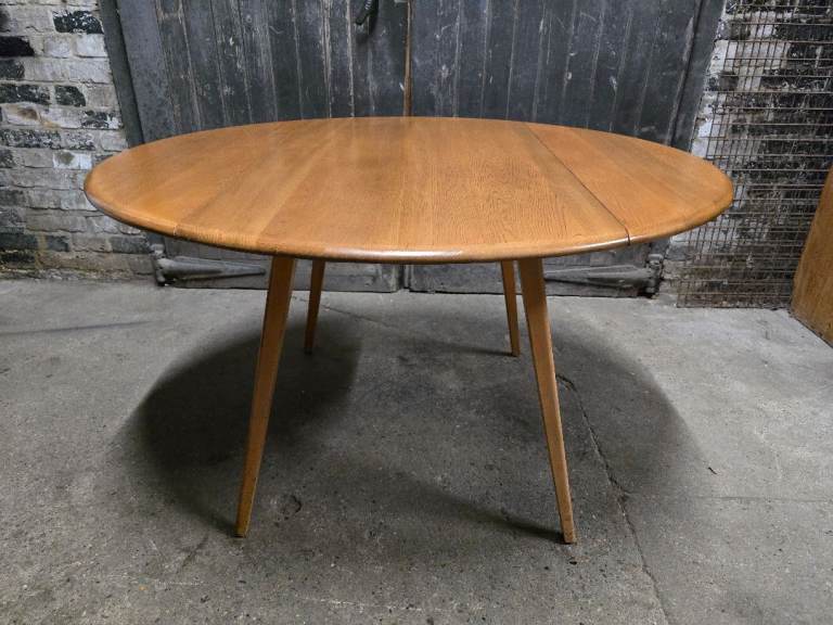 Mid Century Vintage Ercol Windsor Model 384 Drop Leaf Dining Table