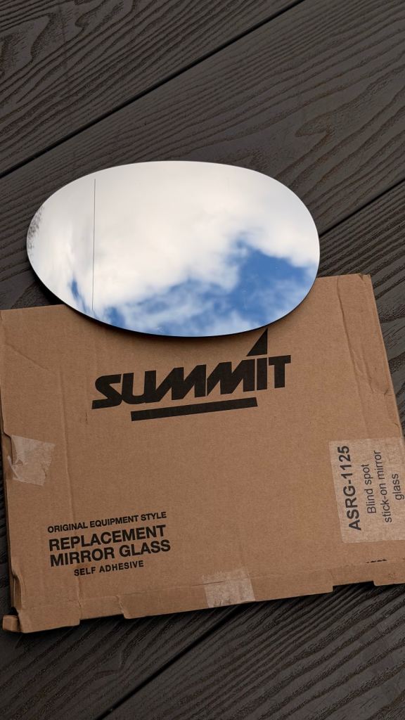 Wide Angled Mirror Glass - Summit ASRG-1125 - Fits BMW Mini Cooper 14 on LHS