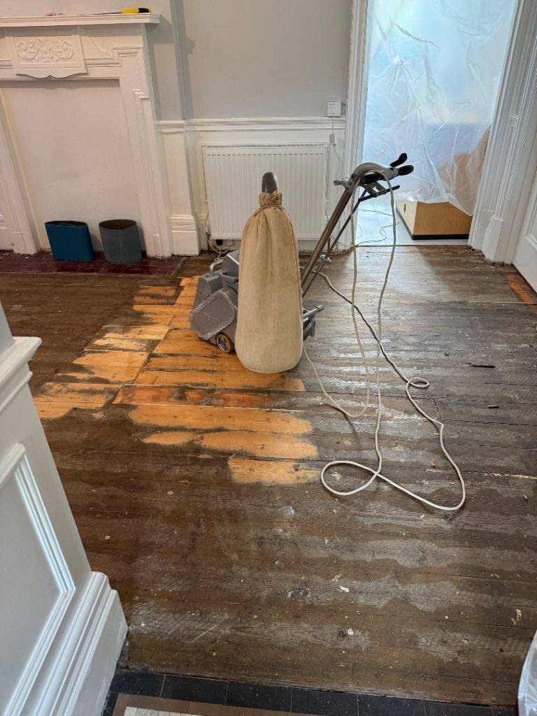 Wood floor sanding 