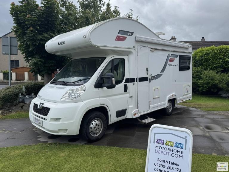 Elddis Autoquest 145 Peugeot Boxer 333 Hdi 2.2 120bhp L2H1 MWB 4 berth 4 belt