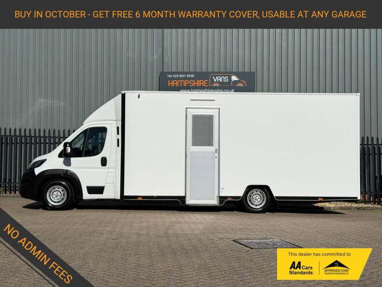 2019 Peugeot Boxer 2.0 BlueHDi 335 Built for Business Low Floor Luton 4dr Diesel Manual L3 Eur Sp...