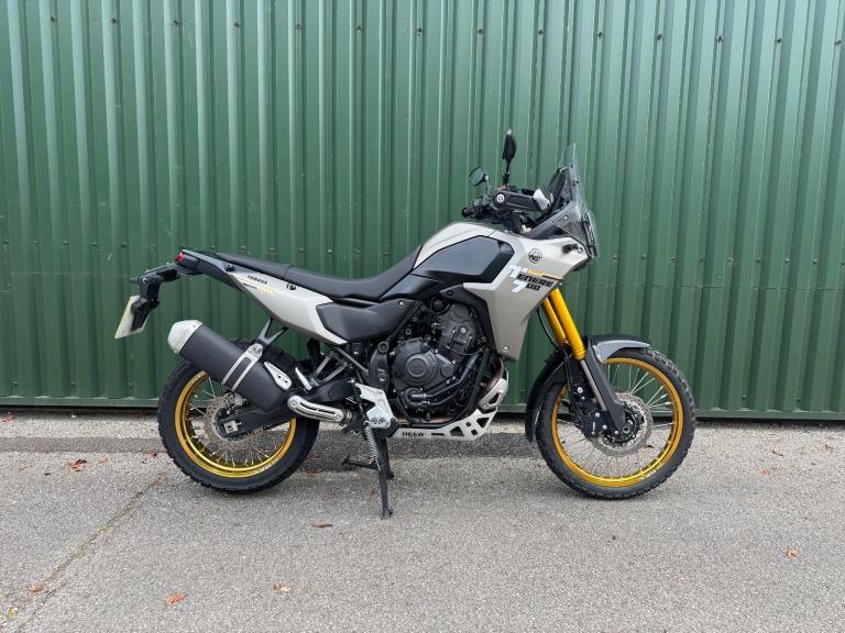 Yamaha Tenere 700 2025 Frozen Titanium 5300 Miles 1 Owner Gold Excel Rims Extras
