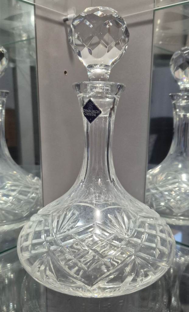 Edinburgh Crystal ships decanter. 