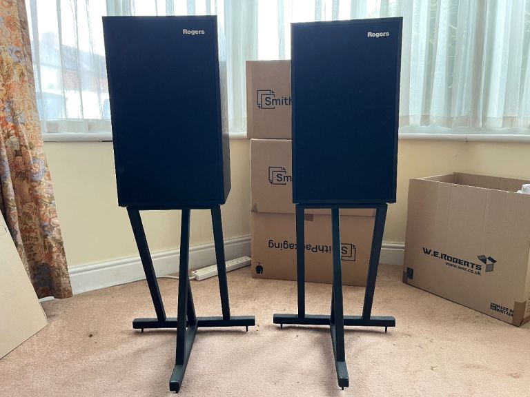 Rogers LS4a Speakers with Stands – Tested Good Condition