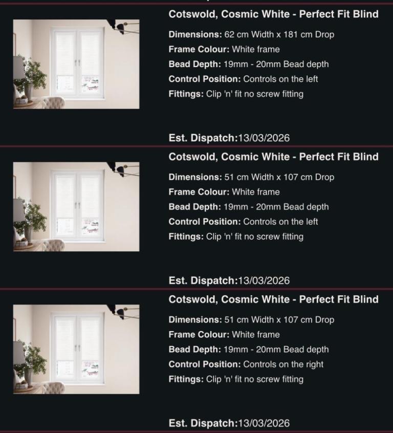 New blinds