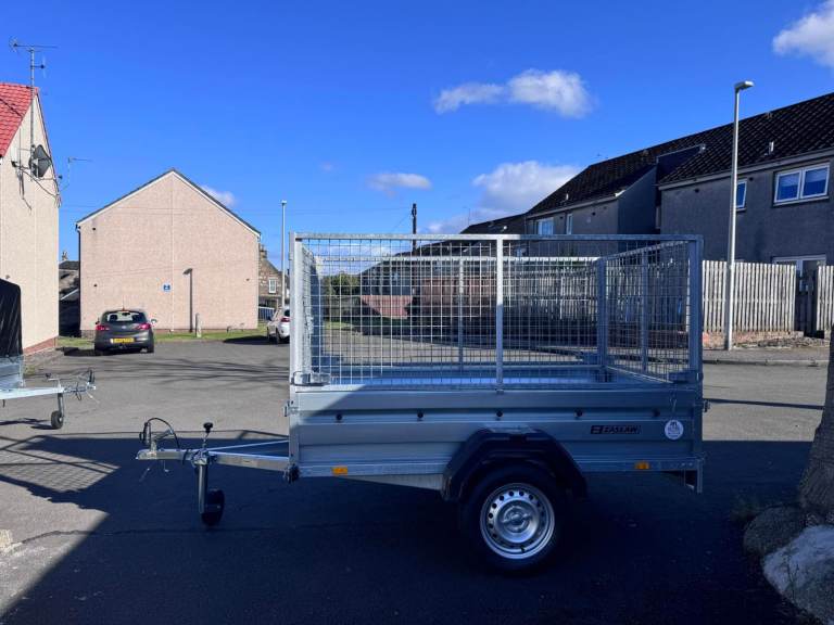 BRAND NEW ZASLAW 7FT X 4FT SINGLE AXLE TRAILER WITH 80CM MESH 750KG 