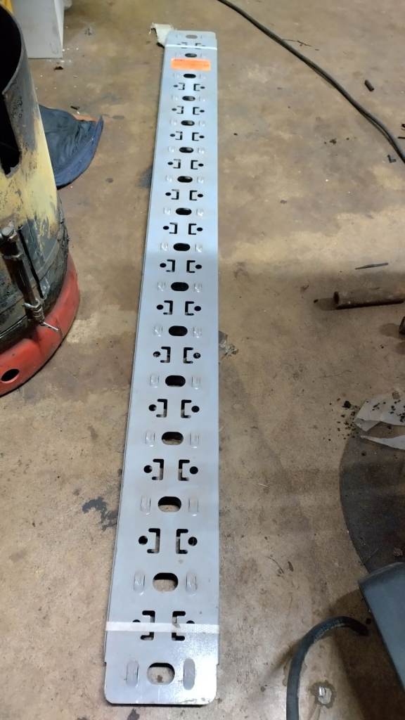100mm x 2340 galvanised steel furfix profiles powder coated internal use. unusded