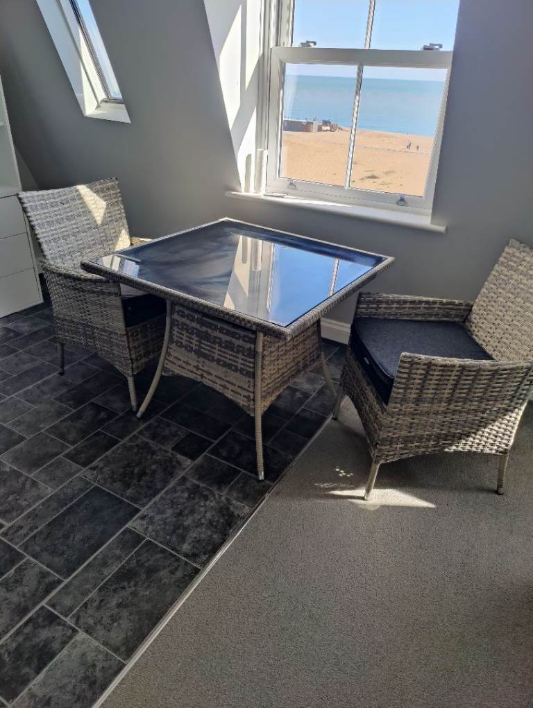 Patio table and 2 chairs