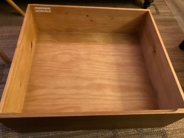 Pine Wood Storage Drawer on Castors – Excellent Condition