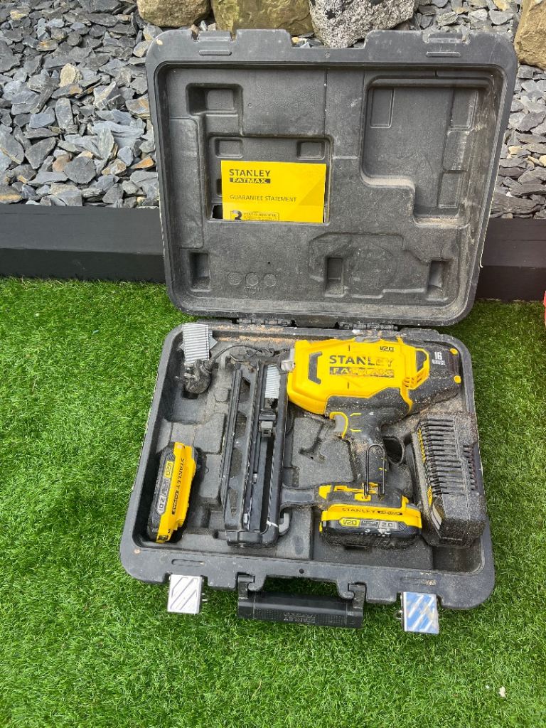 STANLEY Cordless Nail Gun Kit with Case – Good Condition