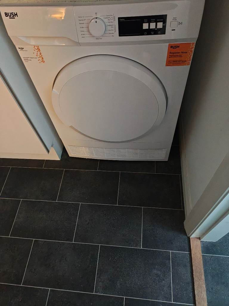 BUSH White Tumble Dryer - Fully Working, Good Condition