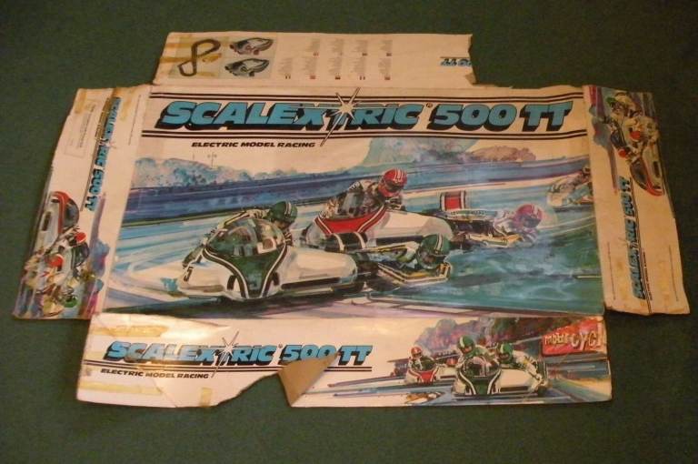 Scalextric 500TT box set, vintage, sold as spares repairs as unsure if working