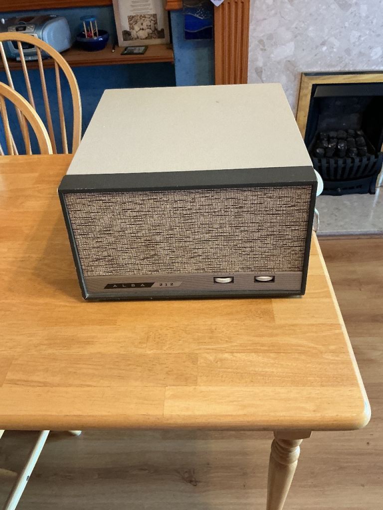 Alba 212 Vintage Portable Record Player – Good Condition