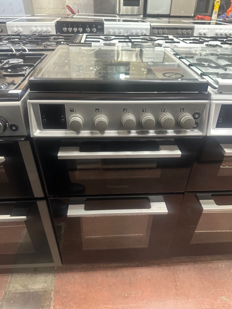 NEW/GRADED GREY 50CM MONTPELLIER GAS COOKER 