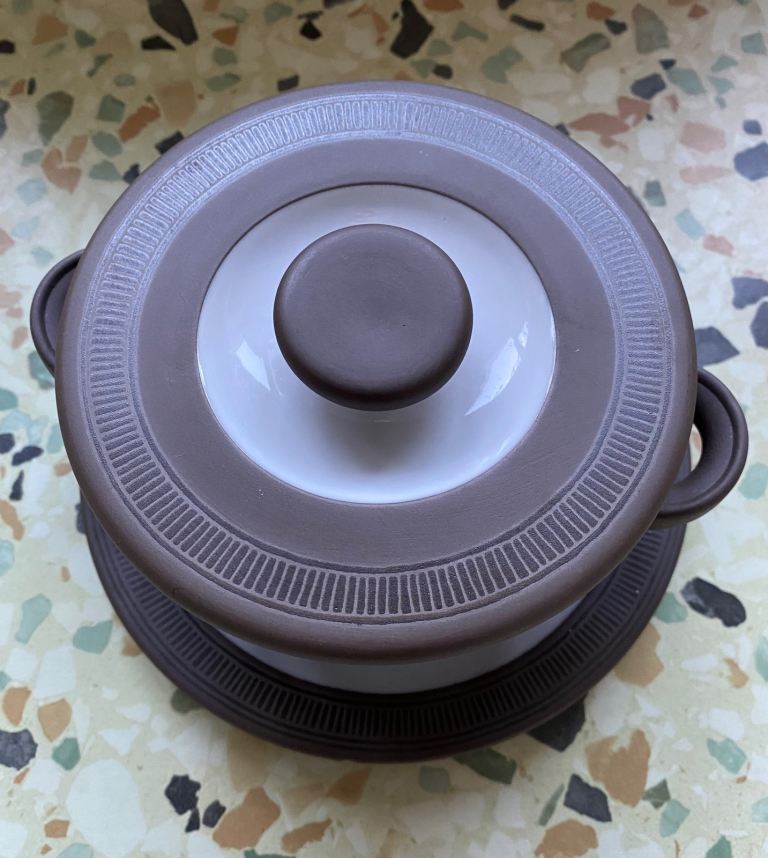 1970’s Hornsea Pottery Soup Bowl set complete with Cover and Saucer