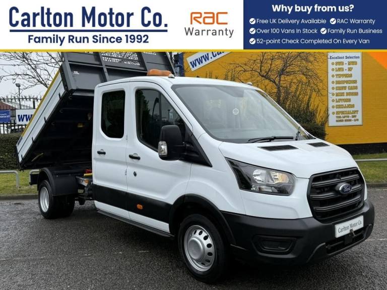 2020 Ford Transit 2.0 350 Ecoblue Leader Double Cab Tipper RWD L3 Euro 6 130bhp Tipper Diesel Manual