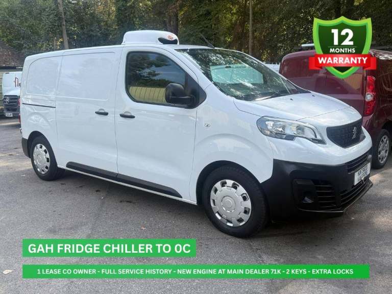 2022 PEUGEOT EXPERT 1.5L DIESEL WHITE FRIDGE CHILLER VAN - 84K - 1 OWNER